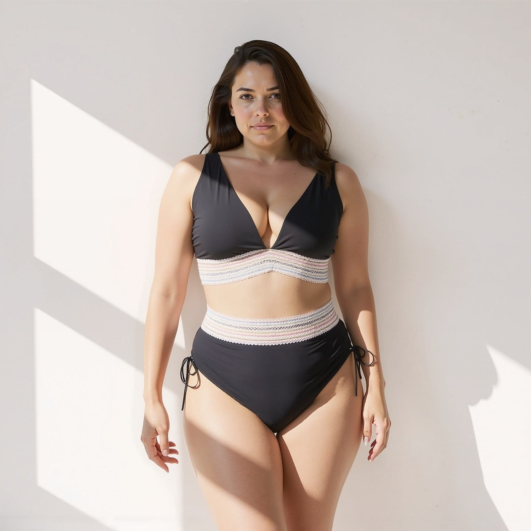 Curvy model vooraanzicht